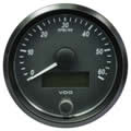 VDO SingleViu Tachometer 6.000 RPM Black 80mm gauge